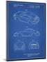 PP700-Blueprint 199 Porsche 911 Patent Poster-Cole Borders-Mounted Premium Giclee Print