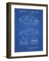 PP700-Blueprint 199 Porsche 911 Patent Poster-Cole Borders-Framed Giclee Print