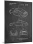 PP700-Chalkboard 199 Porsche 911 Patent Poster-Cole Borders-Mounted Giclee Print