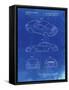 PP700-Faded Blueprint 199 Porsche 911 Patent Poster-Cole Borders-Framed Stretched Canvas