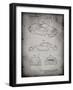 PP700-Faded Grey 199 Porsche 911 Patent Poster-Cole Borders-Framed Giclee Print