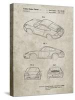 PP700-Sandstone 199 Porsche 911 Patent Poster-Cole Borders-Stretched Canvas