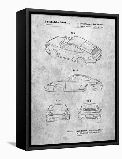 PP700-Slate 199 Porsche 911 Patent Poster-Cole Borders-Framed Stretched Canvas