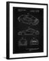 PP700-Vintage Black 199 Porsche 911 Patent Poster-Cole Borders-Framed Giclee Print