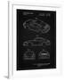 PP700-Vintage Black 199 Porsche 911 Patent Poster-Cole Borders-Framed Giclee Print