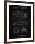 PP700-Vintage Black 199 Porsche 911 Patent Poster-Cole Borders-Framed Giclee Print