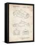 PP700-Vintage Parchment 199 Porsche 911 Patent Poster-Cole Borders-Framed Stretched Canvas