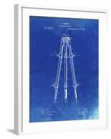 PP703-Faded Blueprint Antique Extension Tripod Patent Poster-Cole Borders-Framed Giclee Print