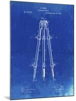 PP703-Faded Blueprint Antique Extension Tripod Patent Poster-Cole Borders-Mounted Giclee Print