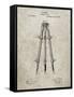 PP703-Sandstone Antique Extension Tripod Patent Poster-Cole Borders-Framed Stretched Canvas