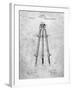 PP703-Slate Antique Extension Tripod Patent Poster-Cole Borders-Framed Giclee Print