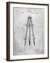 PP703-Slate Antique Extension Tripod Patent Poster-Cole Borders-Framed Giclee Print