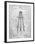 PP703-Slate Antique Extension Tripod Patent Poster-Cole Borders-Framed Giclee Print