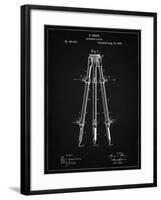 PP703-Vintage Black Antique Extension Tripod Patent Poster-Cole Borders-Framed Giclee Print