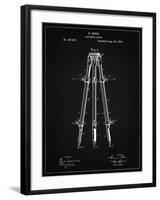 PP703-Vintage Black Antique Extension Tripod Patent Poster-Cole Borders-Framed Giclee Print