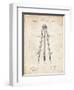 PP703-Vintage Parchment Antique Extension Tripod Patent Poster-Cole Borders-Framed Giclee Print