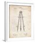 PP703-Vintage Parchment Antique Extension Tripod Patent Poster-Cole Borders-Framed Giclee Print