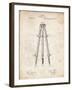 PP703-Vintage Parchment Antique Extension Tripod Patent Poster-Cole Borders-Framed Giclee Print