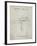 PP704-Antique Grid Parchment AR 15 Patent Poster-Cole Borders-Framed Giclee Print