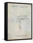 PP704-Antique Grid Parchment AR 15 Patent Poster-Cole Borders-Framed Stretched Canvas