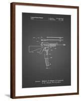 PP704-Black Grid AR 15 Patent Poster-Cole Borders-Framed Giclee Print