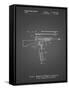 PP704-Black Grid AR 15 Patent Poster-Cole Borders-Framed Stretched Canvas