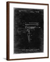 PP704-Black Grunge AR 15 Patent Poster-Cole Borders-Framed Giclee Print