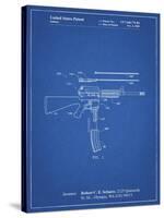 PP704-Blueprint AR 15 Patent Poster-Cole Borders-Stretched Canvas