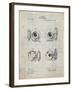 PP707-Antique Grid Parchment Asbury Frictionless Camera Shutter Patent Poster-Cole Borders-Framed Giclee Print