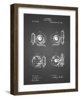 PP707-Black Grid Asbury Frictionless Camera Shutter Patent Poster-Cole Borders-Framed Giclee Print