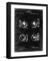 PP707-Black Grunge Asbury Frictionless Camera Shutter Patent Poster-Cole Borders-Framed Giclee Print