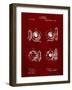 PP707-Burgundy Asbury Frictionless Camera Shutter Patent Poster-Cole Borders-Framed Giclee Print