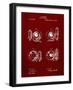 PP707-Burgundy Asbury Frictionless Camera Shutter Patent Poster-Cole Borders-Framed Giclee Print