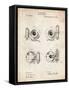 PP707-Vintage Parchment Asbury Frictionless Camera Shutter Patent Poster-Cole Borders-Framed Stretched Canvas