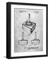 PP714-Slate Atari Controller Patent Poster-Cole Borders-Framed Giclee Print