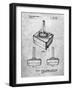 PP714-Slate Atari Controller Patent Poster-Cole Borders-Framed Giclee Print