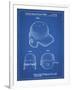 PP716-Blueprint Baseball Helmet Patent Poster-Cole Borders-Framed Giclee Print