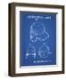 PP716-Blueprint Baseball Helmet Patent Poster-Cole Borders-Framed Giclee Print