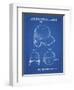 PP716-Blueprint Baseball Helmet Patent Poster-Cole Borders-Framed Giclee Print