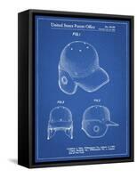 PP716-Blueprint Baseball Helmet Patent Poster-Cole Borders-Framed Stretched Canvas