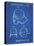 PP716-Blueprint Baseball Helmet Patent Poster-Cole Borders-Stretched Canvas