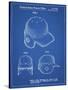 PP716-Blueprint Baseball Helmet Patent Poster-Cole Borders-Stretched Canvas