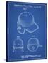 PP716-Blueprint Baseball Helmet Patent Poster-Cole Borders-Stretched Canvas