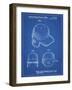 PP716-Blueprint Baseball Helmet Patent Poster-Cole Borders-Framed Giclee Print