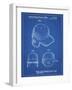 PP716-Blueprint Baseball Helmet Patent Poster-Cole Borders-Framed Giclee Print