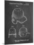 PP716-Chalkboard Baseball Helmet Patent Poster-Cole Borders-Mounted Premium Giclee Print