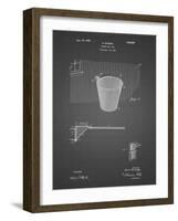 PP717-Black Grid Basketball Goal Patent Poster-Cole Borders-Framed Giclee Print