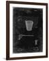 PP717-Black Grunge Basketball Goal Patent Poster-Cole Borders-Framed Giclee Print