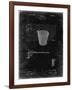 PP717-Black Grunge Basketball Goal Patent Poster-Cole Borders-Framed Giclee Print