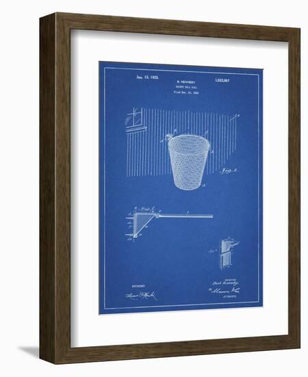 PP717-Blueprint Basketball Goal Patent Poster-Cole Borders-Framed Giclee Print